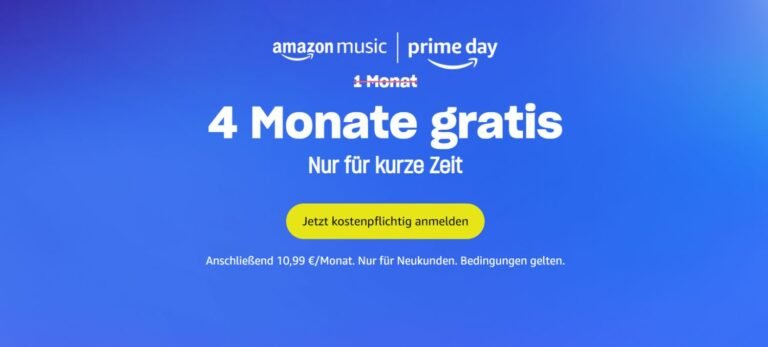 Amazon Music Unlimited Aktion Drei Bis Vier Monate Millionen Songs