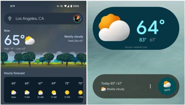 Android Google Bringt Neue Wetter Icons In Das Auf Einen Blick