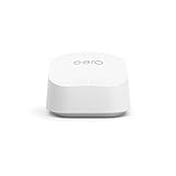 Amazon eero 6+ Mesh-WLAN-Router | 1-Gbit/s-Ethernet | Bis zu 140 m² Abdeckung | Für Verbindungen mit über 75 Geräten | Einzelpack | 2022