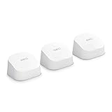 Amazon eero 6 Mesh-WLAN-Router | 500-Mbit/s-Ethernet | Bis zu 420 m² Abdeckung | Für Verbindungen mit über 75 Geräten | Dreierpack