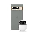 Google Pixel 7 Pro – Entsperrtes Android-Smartphone – 128GB – Hazel + Pixel Buds Pro – Kabellose Kopfhörer – Bluetooth-Kopfhörer – Charcoal