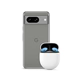 Google Pixel 8 – Android-Smartphone ohne SIM-Lock mit leistungsstarker Pixel-Kamera – Hazel, 256GB + Pixel Buds Pro – Kabellose Kopfhörer mit aktiver Geräuschunterdrückung – Bay