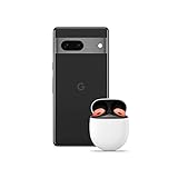 Google Pixel 7 – Entsperrtes Android-Smartphone mit Weitwinkelobjektiv – 128 GB – Obsidian + Pixel Buds Pro – Kabellose Kopfhörer – Bluetooth-Kopfhörer – Coral