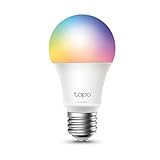 Tapo L530E alexa lampe E27, Energie sparen, Mehrfarbrige dimmbare smarte WLAN Glühbirne,smart home alexa zubehör,kompatibel mit Alexa,Google Assistant,Abläufe und Zeitpläne,Kein Hub notwendig