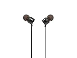 JBL Tune 110 – In-Ear Kopfhörer mit verwicklungsfreiem Flachbandkabel und Mikrofon in Schwarz – Für grenzenlosen Musikgenuss mit der Pure Bass Sound Technologie, 1er Pack