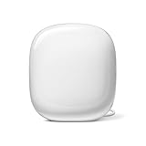 Google WiFi Pro – Wi-Fi 6E Zuverlässiges Heim-WLAN-System mit effektiver Abdeckung für Dein Zuhause Mesh-WiFi-Router Schnee, GA03030-EU, 1-Pack