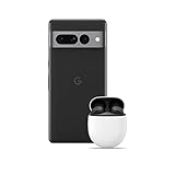 Google Pixel 7 Pro – Entsperrtes Android-Smartphone – 128GB – Obsidian + Pixel Buds Pro – Kabellose – Bluetooth-Kopfhörer – Charcoal