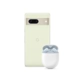 Google Pixel 7 – Entsperrtes Android-Smartphone mit Weitwinkelobjektiv – 256 GB – Lemongrass + Pixel Buds A-Series – Kabellose Kopfhörer – Sea