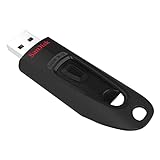 SanDisk Ultra USB 3.0 Flash-Laufwerk 128 GB (SecureAccess Software, Passwortschutz, Übertragungsgeschwindigkeit von bis zu 130 MB/s) Schwarz