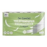 by Amazon ECO Toilettenpapier, 3-lagig 100% Recycelt, 8 Rollen (8 Rollen, 1-er Pack) 200 Blätter pro Rolle, FSC-Zertifiziert