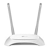 TP-Link TL-WR840N N300 WLAN Router (300Mbit/s (2,4GHz), 4 x 10/100Mbit/s LAN Ports, IPv6, 2 externe Antennen, WPS, Accesspoint Modus), weiß/ schwarz