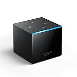Fire TV Cube│Hands-free mit Alexa, 4K Ultra HD-Streaming-Mediaplayer (Vorherige Generation, Fernbedienung mit App-Tasten)