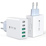 Hohosb USB C Ladegerät,50W 5-Port USB C Ladegerät Block,2er-Pack USB Adapter USB C Ladestecker für iPhone 16 15 14 13 12 11 Pro Max,iPad,Google Pixel,Samsung Galaxy und mehr-Weiß