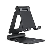 NULAXY Verstellbar Handy Ständer Tisch, Faltbarer Handy Halterung Aluminium Einstellbar Handyhalter für Schreibtisch Kompatibel mit iPhone 15 14 13 12 11 Pro Xs Xr X 8, Huawei, Galaxy,alle Smartphones