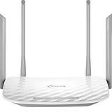 TP-Link Archer C50 AC1200 Dualband WLAN Wireless WiFi Router(Unterstützt keine DSL-Funktion, 300 Mbit/s(2.4GHz)+867 Mbit/s(5GHz), App Steuerung, IPv6, USB 2.0, Print/Media/FTP Server),‎Weiß