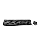 Logitech MK270 Kabelloses Set mit Tastatur und Maus für Windows, 2,4 GHz kabellos, Kompakte Maus, 8 Sondertasten, 2 Jahre Batterielaufzeit, Für PC, Laptop, Deutsches QWERTZ-Layout - Schwarz