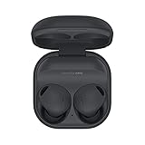 Samsung Galaxy Buds2 Pro kabellose Bluetooth-Kopfhörer, True Wireless, Geräuschunterdrückung, Lade-Etui, Klangqualität, Wasserabweisend, Graphite inkl. Nukin Clear Case[Exklusiv bei Amazon]