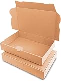 verpacking Maxibriefkartons 240 x 160 x 45 mm Maxibrief MB-3 Braun Versand Post Faltschachtel DIN A5 (Innenmaß 230 x 155 x 41 mm) Versandschachtel Büchersendung (50 Stück)