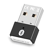 Confitik Bluetooth Adapter PC - USB Bluetooth 5.3 Dongle - Bluetooth Stick, Low Latency, Plug & Play, Kompatibel mit Windows 11/10/8.1/7 für Desktop, Laptop, Headset, Tastatur, Maus