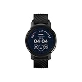 Motorola Moto Watch 100 – 42 mm Smartwatch, bis zu 14 Tage Akkulaufzeit, 24/7 Pulsmessung, SpO2, wasserabweisend mit 5 ATM, kompatibel mit iOS Android - Phantomschwarz