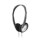 Panasonic HT030 Kabelgebundene ergonomische und faltbare Kopfhörer, Klarer Klang, Ideal für Sport und Reisen, 1,2 m Kabel, Silber