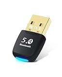 Bluetooth Adapter PC - 5.4 Bluetooth Dongle, Bluetooth Dongle USB, Bluetooth Stick, Low Latency, Plug & Play, mit Windows 7/10/8.1/11, für Desktop, Laptop, Headset, Tastatur, Maus