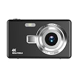 Digitalkamera Fotokamera mit 32GB Karte, Tragbare Fotoapparat, HD 1080P Fotokamera Kompaktkamera, 40MP Fotoapparat, 8X Digital Zoom Digital Kamera für Teenager, Anfänger (Schwarz)