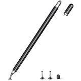 Tablet Stift für Alle Tablets, 2 in 1 Stylus Pen, SENKUTA Touchscreen Stift für Alle Tablets/Handys, Apple iPad, iPhone, Samsung, Surface, Lenovo, Xiaomi, Chromebook, Huawei Android iOS. Schwarz