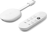 Chromecast mit Google TV (HD) Snow — Streamen Sie Unterhaltung mit der Sprachfernbedienung auf Ihren Fernseher — Filme und Serien in HD ansehen — Chromecast auf Französisch