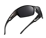 PUKCLAR Herren Sportbrille Polarisierte Sonnenbrille Fahrerbrille UV400 Schutz Cat3