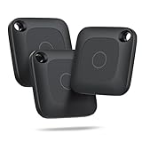 Hoxe Air Tracker Tag, Smart Tag Schlüsselfinder Kompatibel mit Apple Wo ist (Nur iOS), Smart Finder für Schlüssel/Koffer/Gepäck, Lauter Piepton, Weltweite Verfolgung, Austauschbarer Akku, 3er Pack