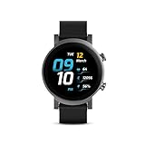 Ticwatch E3 Smartwatch für Herren Wear OS von Google mit Qualcomm Snapdragon Wear 4100+ Dual-System-Plattform Google Pay GPS Herzfrequenzüberwachung Stressmanagement iOS und Android kompatibel