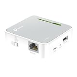 TP-Link TL-WR902AC AC750 WLAN Nano Router (433Mbit/s (5GHz) +300Mbit/s (2,4GHz) (tragbar, Accesspoint, TV Adapter, Repeater, Router, Client, Media, FTP Server), weiß/ grau