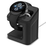 Spigen S355 Smartwatch Ladestation Ständer Dockingstation Kompatibel mit Google Pixel Watch 3 41mm/45mm (2024) - Schwarz