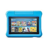 Fire 7 Kids -Tablet, 7-Zoll-Display, 16 GB, blaue kindgerechte Hülle (2019). In Deutschland nicht erhältlich.