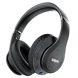 Uliptz Bluetooth Kopfhörer Over Ear, 65 Stunden Spielzeit Kopfhörer Kabellos Bluetooth mit 6 EQ-Modi, HiFi-Stereo Faltbares Bluetooth 5.3 Wireless Headphones für Reisen/Büro/Handy/PC (Schwarz)