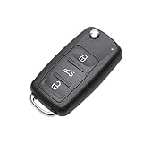 Ersatz-Klapp-Autoschlüsselgehäuse Funkschlüssel Schlüssel für Vw Golf Mk6 T1guan Polo Passat CC SEAT Skoda Octavia 3Taste