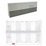 Kalender 2025 Tischkalender Tisch-Querkalender Bürokalender Wochenkalender 1 Woche / 2 Seiten 128 Blatt