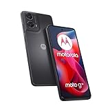 Motorola Mobility Moto g24 smartphone (6.56'-HD+ screen, 50 MP camera, 8/128 GB, 5000 mAh, Android 14) Matte charcoal, inkl. Schutzcover + Handyhalterung (Exclusive to Amazon)