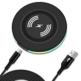 15W Wireless Charger Induktive Ladestation für Google Pixel 9 Pro 8a 7 6 pro, Samsung Galaxy S24/S23/S22/S21/S20/Z Flip6, Kabelloses Ladegerät Handy-induktionsladegeräte LadePad für iPhone 16/15/14/13