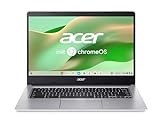 Acer Chromebook 314 (CB314-2H-K7E8) Laptop | 14' FHD (matt) / MediaTek Octa-Core ARM Cortex A73/A53 (MT8183) / 4 GB LPDDR4X RAM / 128 GB eMMC/Mali-G72 MP3 GPU/Google ChromeOS/Silver