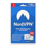 NordVPN Standard 1-Jahres-Abonnement für 6 Geräte – digitale Sicherheitssoftware für sicheres und privates Internet