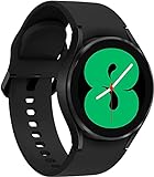 Samsung Galaxy Watch4, Runde Bluetooth Smartwatch, Wear OS, dreh-Bare Lünette, Fit-nessuhr, Fitness-Tracker, 40 mm, Black