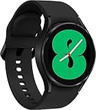 Samsung Galaxy Watch4, Runde Bluetooth Smartwatch, Wear OS, dreh-Bare Lünette, Fit-nessuhr, Fitness-Tracker, 40 mm, Black