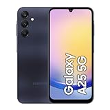 Samsung Galaxy A25 5G Smartphone, Simlockfrei ohne Vertrag, Android-Handy, 128 GB, Schnellladefunktion, 50-MP-Kamera, Blue Black, 30 Monate Herstellergarantie [Exklusiv auf Amazon] [Deutsche Version]