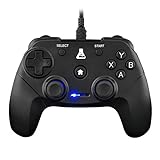 THE G-LAB K-Pad THORIUM - Gaming-Controller PC & PS3 USB mit integrierter Vibration, Gamepad-Game-Controller-Kabel verbunden - Joystick für PC Windows 10-11, PS3 (Mit Kabel)