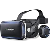 FIYAPOO VR Brille with Headset 3D VR Glasses Virtual Reality Brille PC Spielerei für 4.7-6.6 Bildschirm, Android/iPhone Geräte, HD Grafik, Blaulicht,Kinder und Erwachsenen, Geschenk