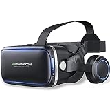 FIYAPOO VR Brille mit Headset 3D VR Brille für Gaming (4,7-6,6 Zoll Bildschirme) Kompatibel mit Android/iPhone-Handys HD-Display, Blaulichtfilter Kinder und Erwachsene