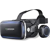 FIYAPOO VR Brille mit Headset 3D VR Brille für Gaming (4,7-6,6 Zoll Bildschirme) Kompatibel mit Android/iPhone-Handys HD-Display, Blaulichtfilter Kinder und Erwachsene