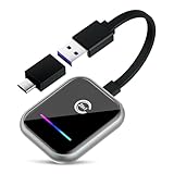 Android Auto & Carplay Wireless Adapter : 2 IN 1 Mini Wireless Adapter für Wired Android Auto/Carplay Konvertieren in kabellos, USB/Type C Plug and Play, Stabile Automatische Verbindung